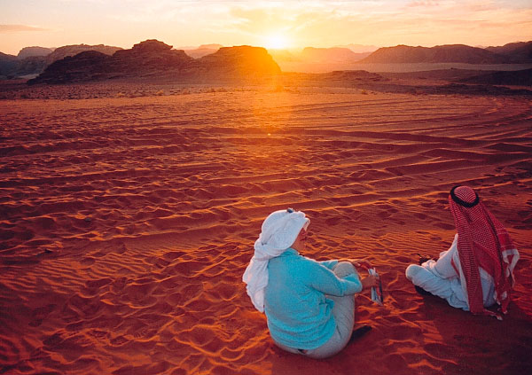 Sunset in Wadi Rum